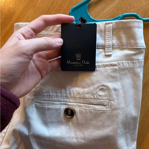 NWT - Massimo Dutti Pants in Cream - Picture 2 of 10